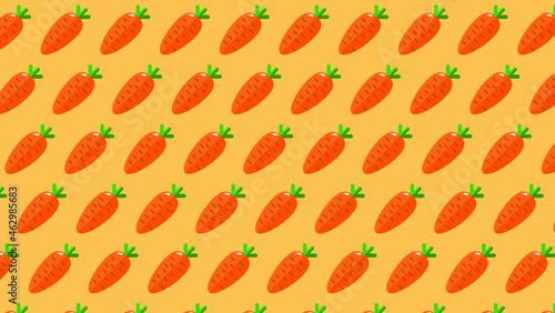 seamless pattern with oranges carrots