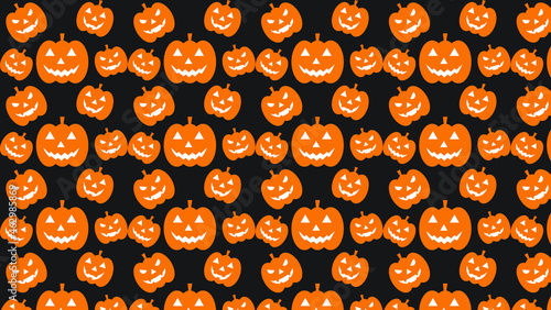 seamless pattern with halloween pumpkins