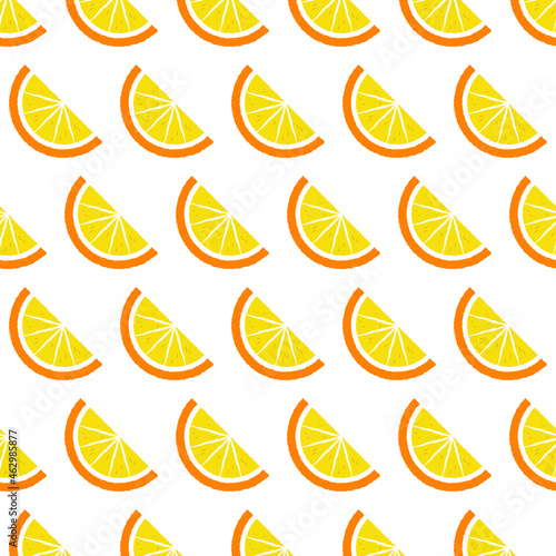 orange fruit seamless pattern