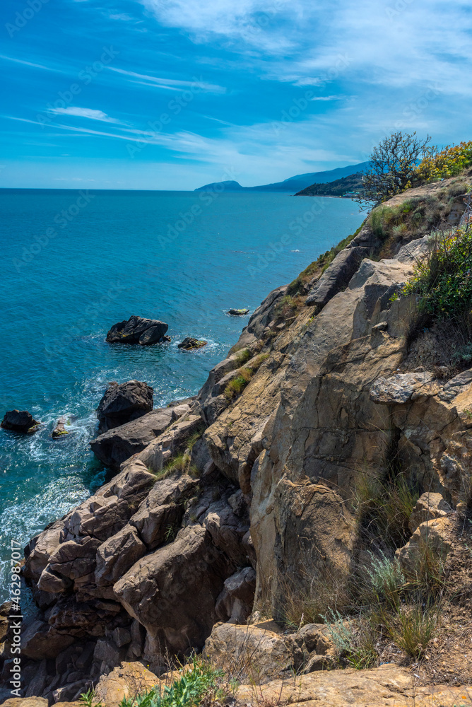 Rock formations on the Black Sea coast