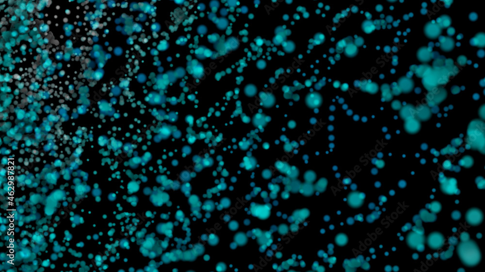 Abstract black background with glowing particles Abstract black background with glowing particles