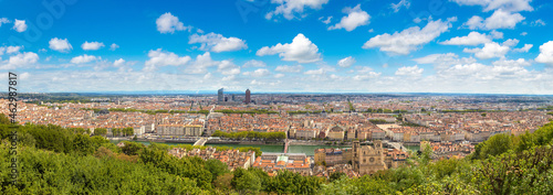 Panoramic view of Lyon  France