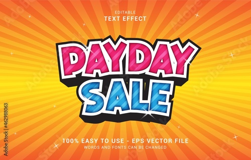 editable text effect, Payday Sale style photo