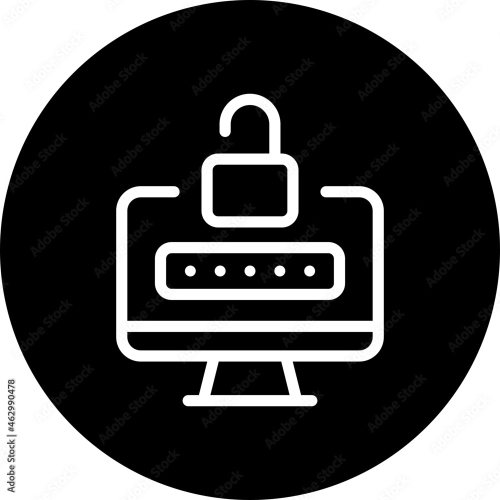 Password Recovery glyph icon Password Recovery glyph icon