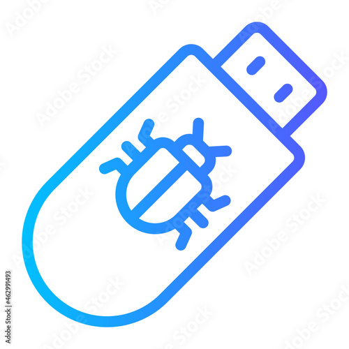 Drive malware gradient icon
