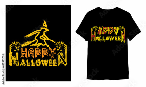 Happy Halloween unique custom tshirt design