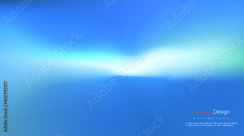 Abstract teal background. Blurred turquoise water backdrop. Vector illustration for your graphic design, banner,