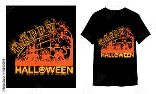 Happy Halloween amazing custom t shirt design