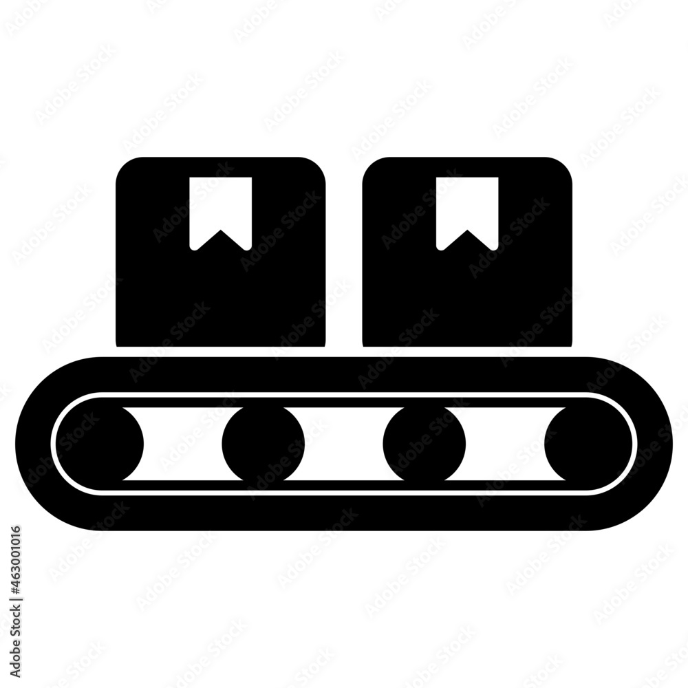 A perfect design icon of conveyor belt A perfect design icon of conveyor belt