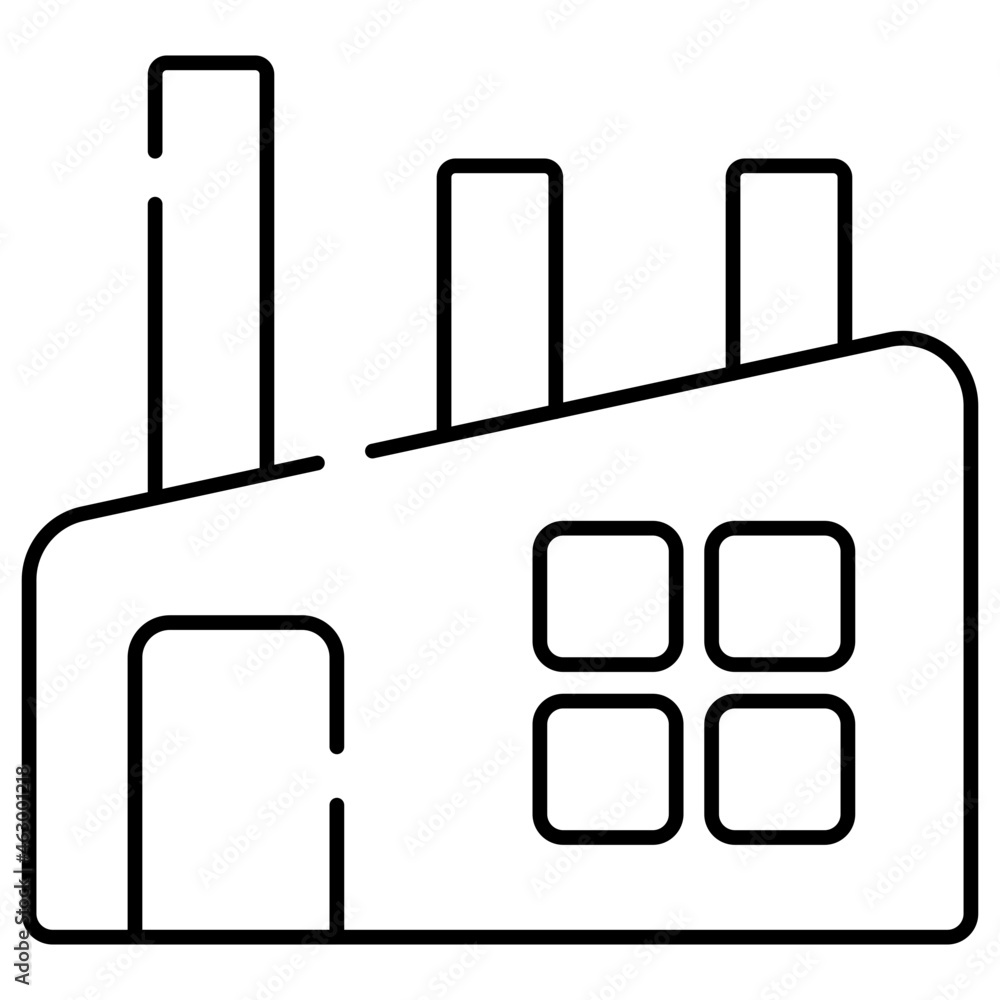 A perfect design icon of power plant A perfect design icon of power plant