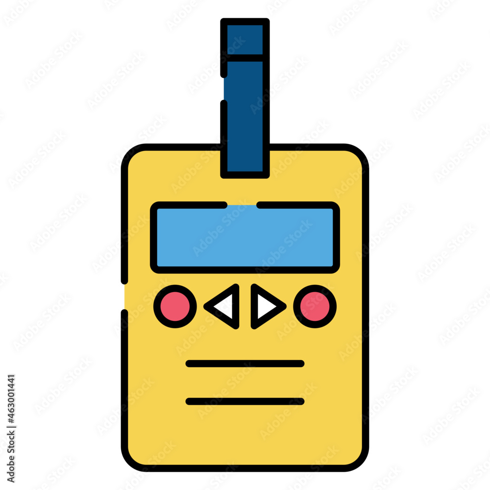 Sugar test machine icon, flat design of glucometer Sugar test machine icon, flat design of glucometer