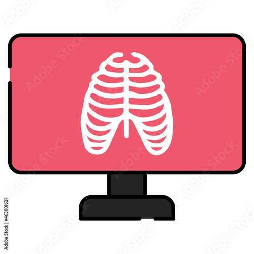 Vector design of radiography icon 
