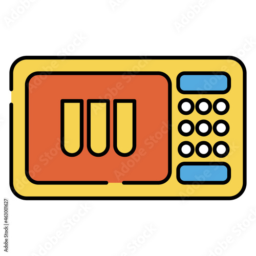 A unique design icon of medical oven 