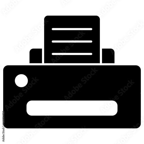 A premium download icon of printer
