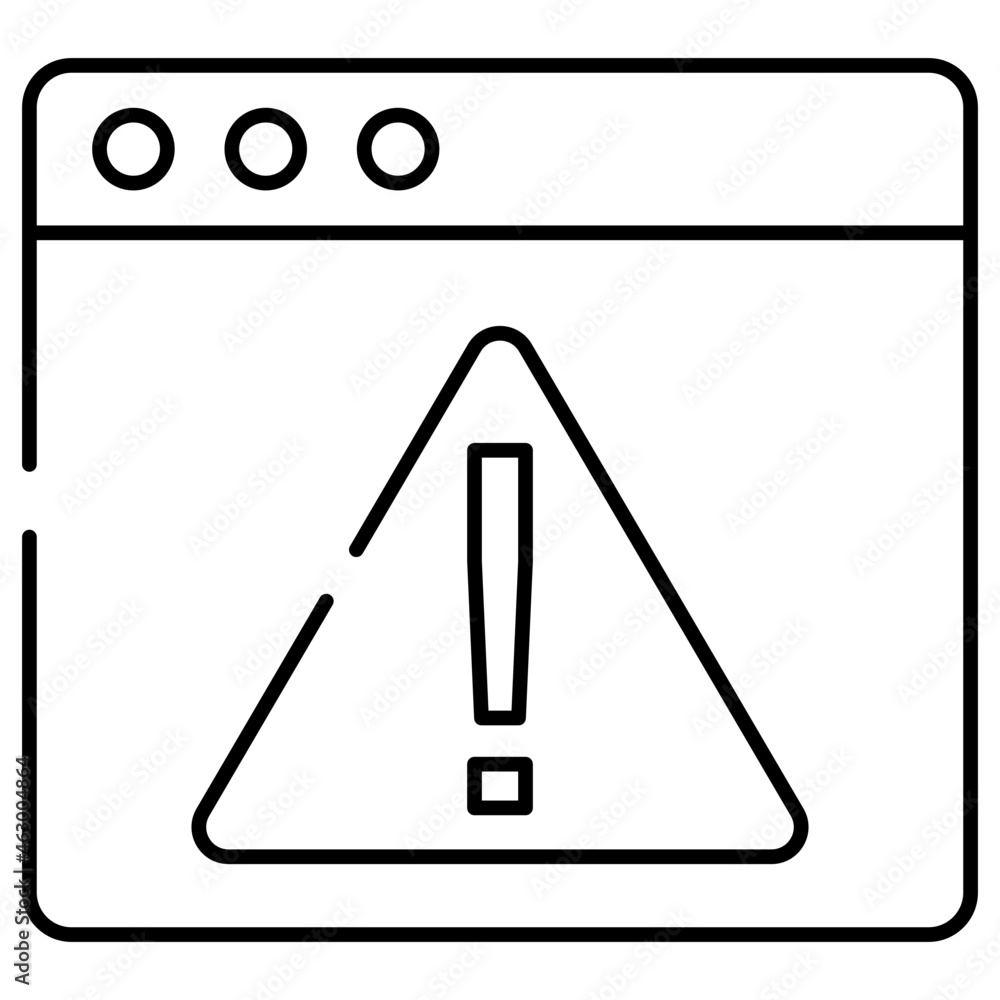 Trendy design icon of web error