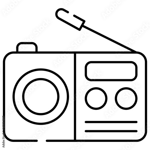 A trendy vector design of radio