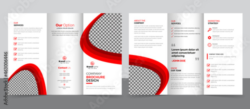 Creative Corporate Modern Business Trifold Brochure Template, Trifold Layout, Letter, a4 Size Brochure.	