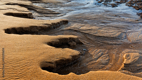 patterns in sand at Forresters Beach on the NSW Central Coast photo