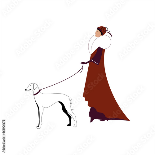walking with the dog