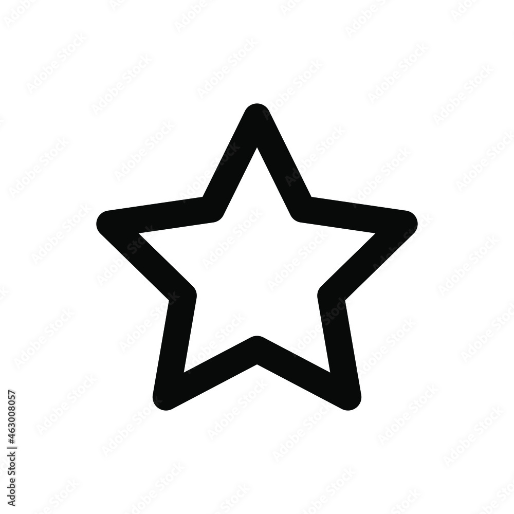 Star icon vector graphic Star icon vector graphic