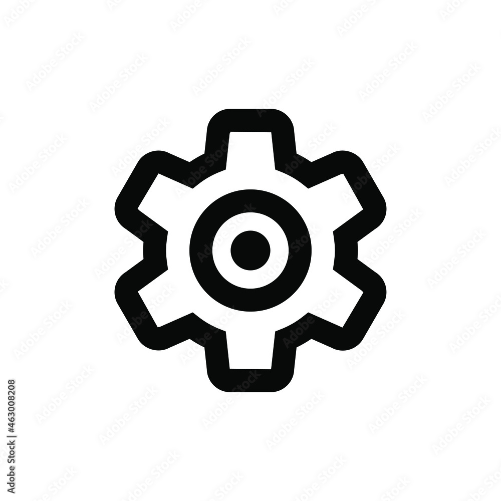 Gear icon vector graphic Gear icon vector graphic