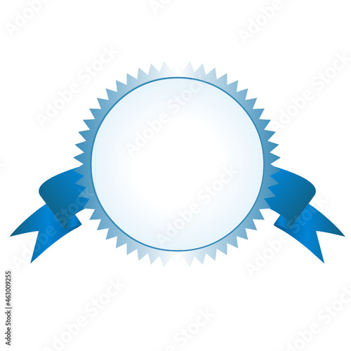 badge frames award blue circle