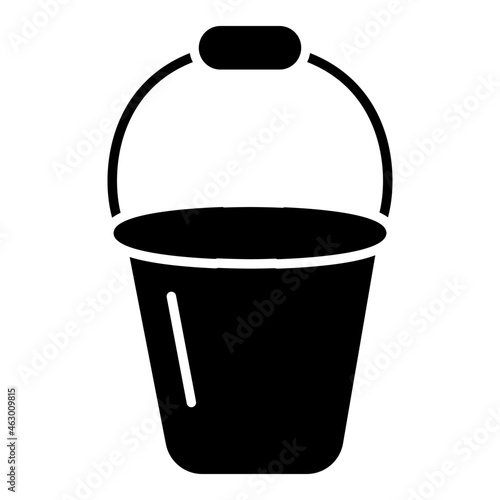 A unique design icon of pail