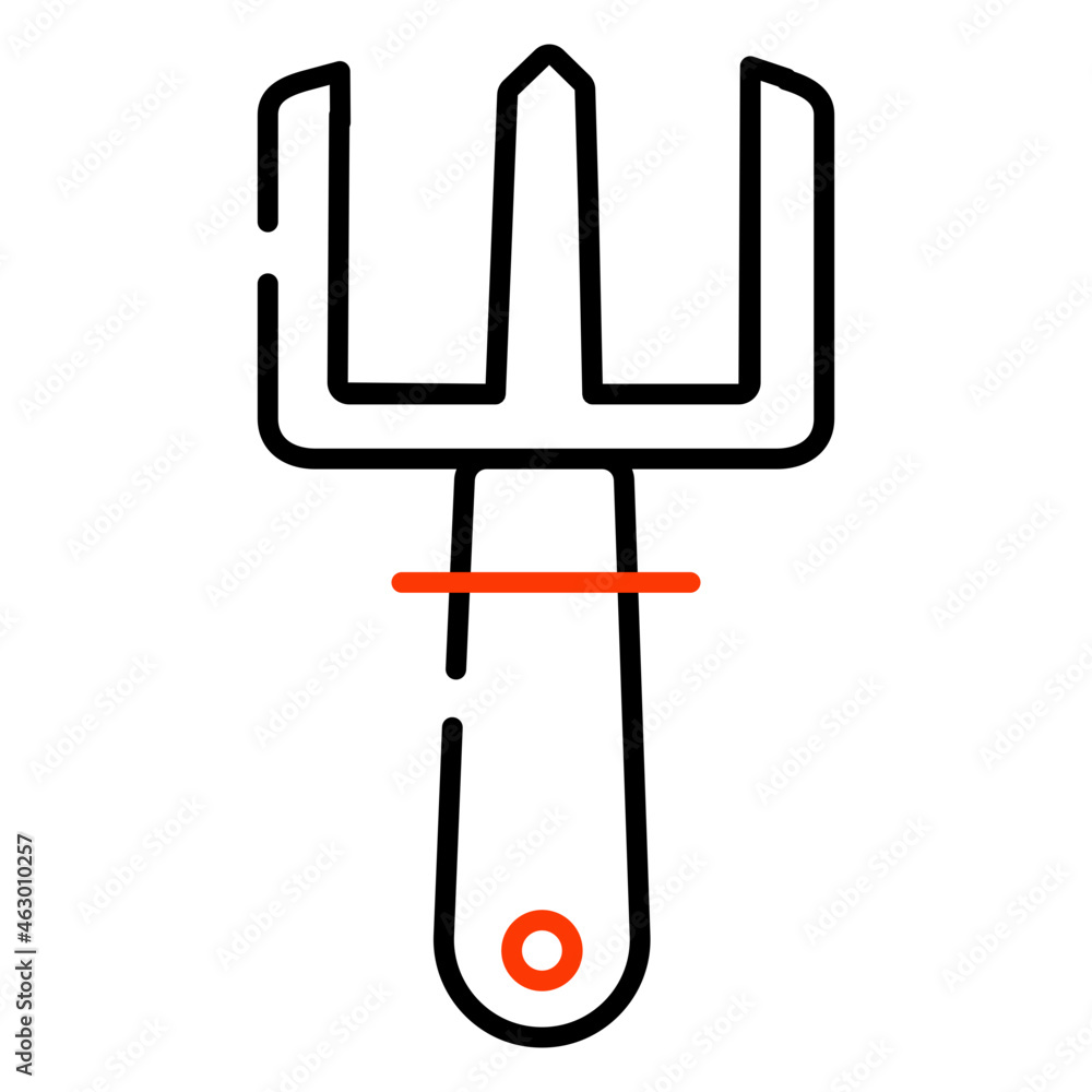 Trendy vector design of gardening fork Trendy vector design of gardening fork
