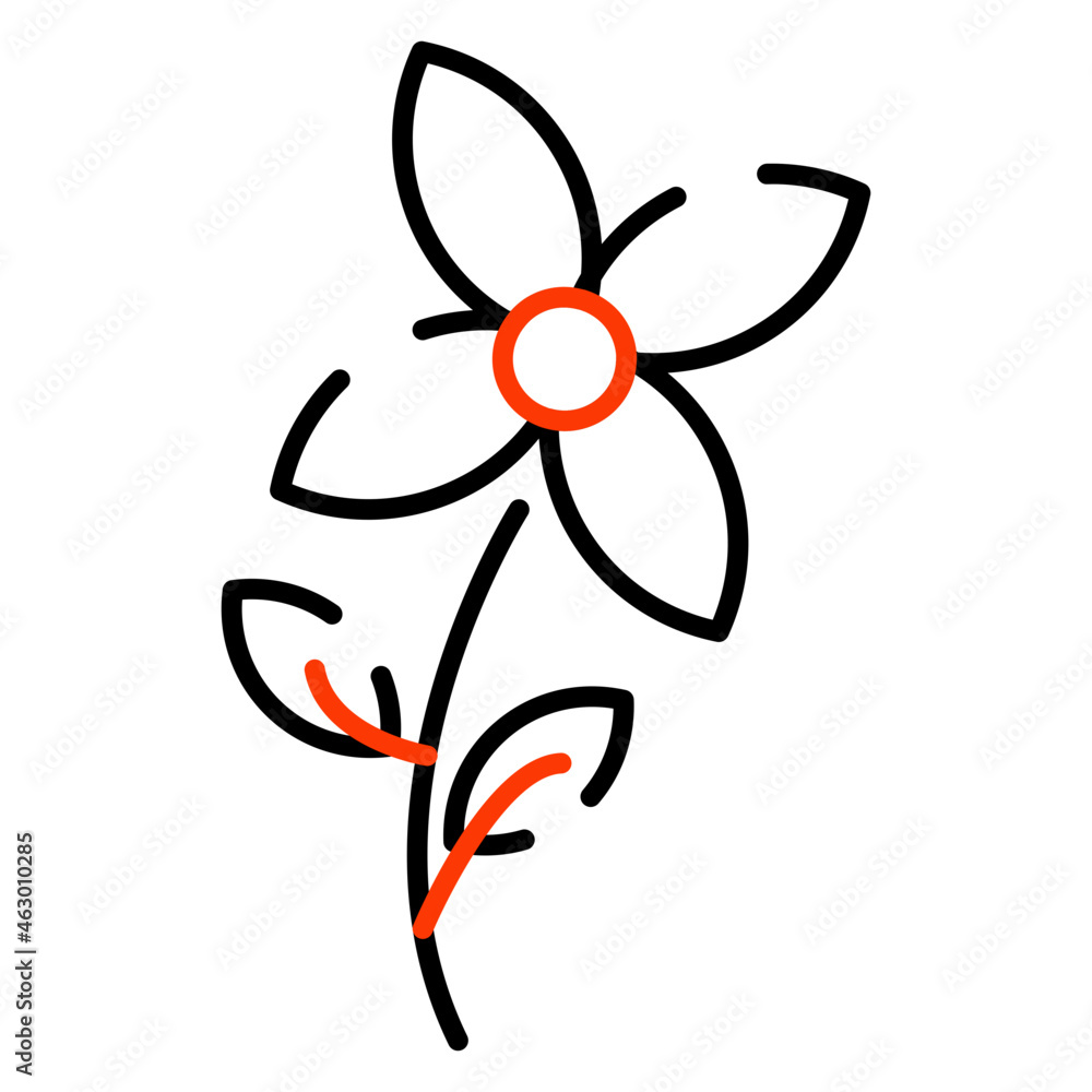 A perfect design icon of floweret
A perfect design icon of floweret