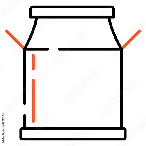 An icon design of milk pack 

