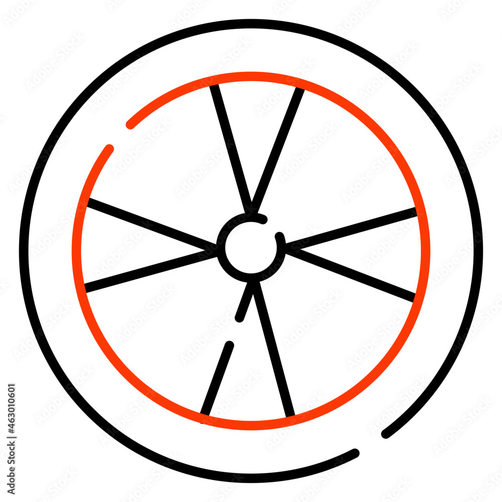 An editable design icon of radioactive sign An editable design icon of radioactive sign