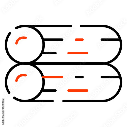 A premium download icon of wood logs