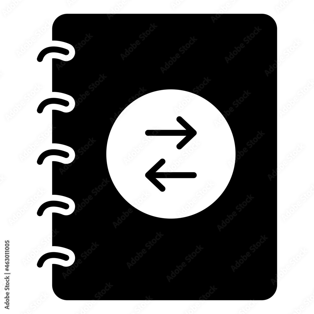 Vector design icon of jotter Vector design icon of jotter