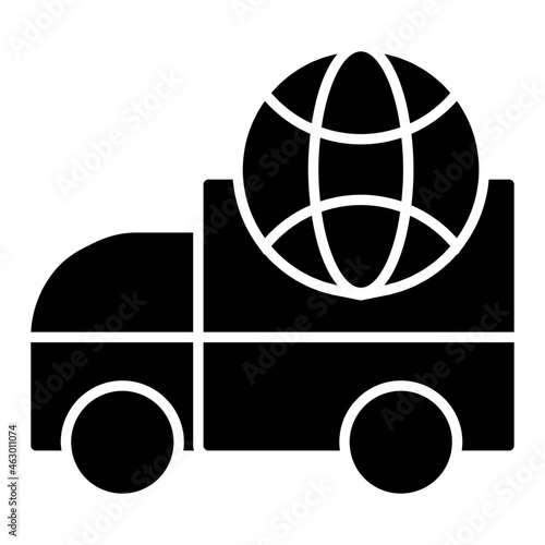 A perfect design icon of global delivery