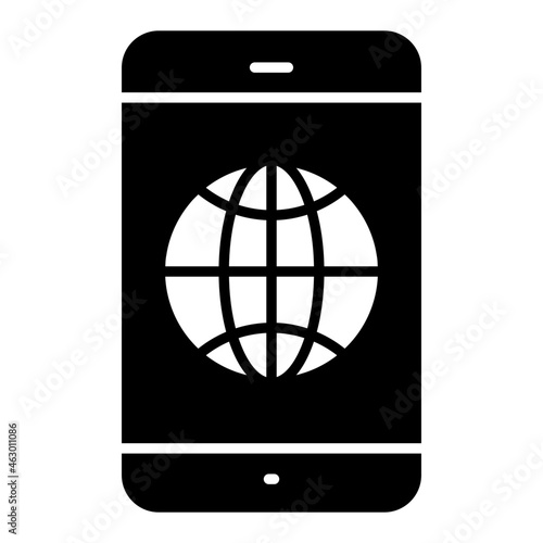 Premium download icon of mobile network