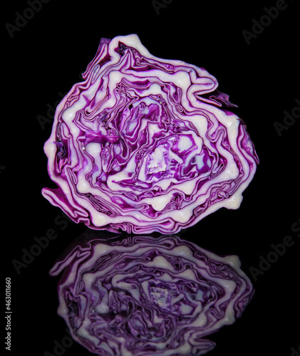 High resolution photo: Red cabbage isolate photo