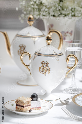 Old vintage antique royal dishes and appliances