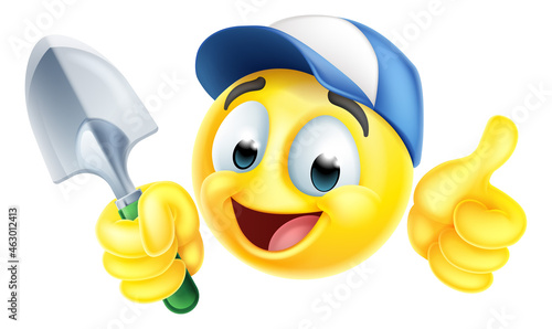 Gardener Emoticon Cartoon Face
