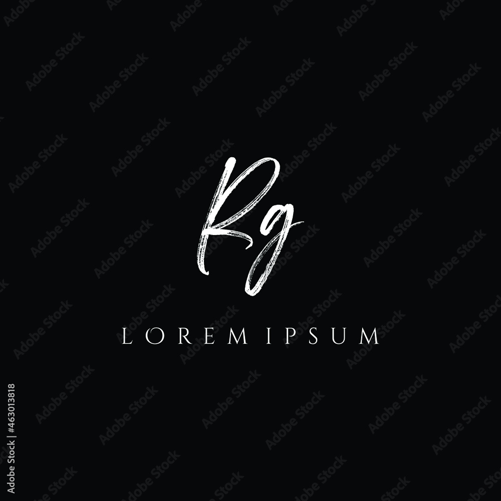 Letter RG luxury logo design vector Letter RG luxury logo design vector