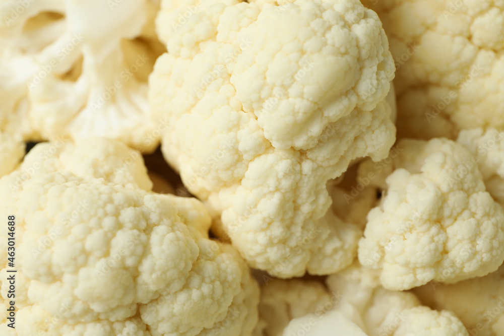 Slices of fresh juicy cauliflower all over background Slices of fresh juicy cauliflower all over background