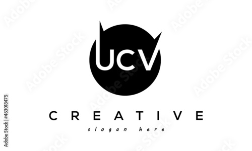 UCV creative circle letters logo design victor photo