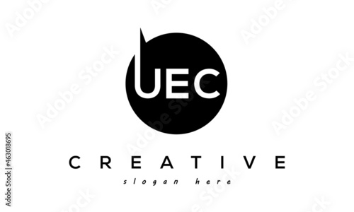 UEC creative circle letters logo design victor photo