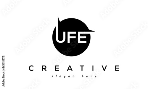 UFE creative circle letters logo design victor photo