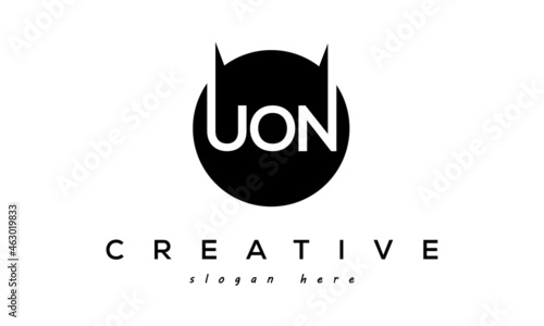 UON creative circle letters logo design victor photo