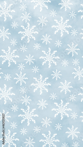 Winter vertical background for social networks. Computer graphics