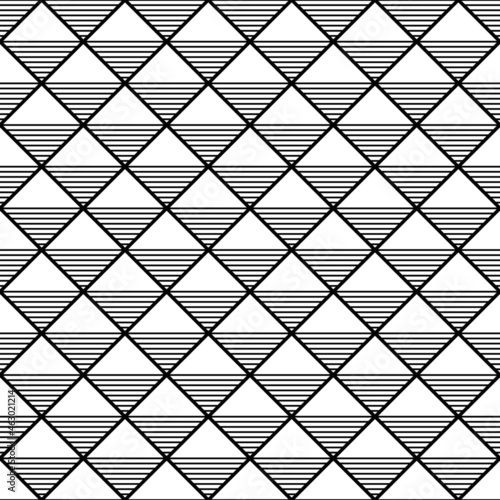 The simple geometric seamless pattern design. 