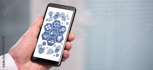 Wallpaper Mural Teamwork concept on a smartphone Torontodigital.ca