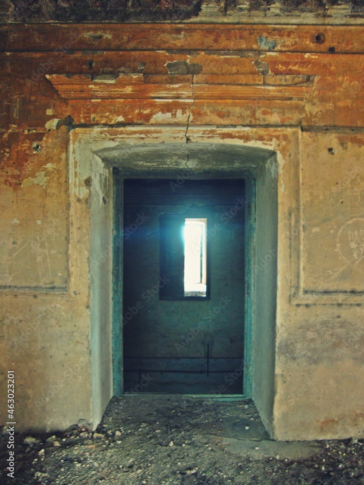 old wooden door from abandoned palace old wooden door from abandoned palace