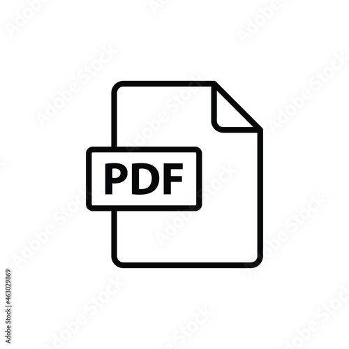 pdf document download icon. vector download page symbol