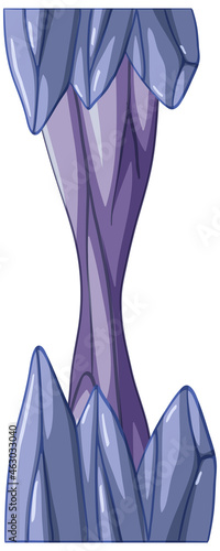 Stalactite stalagmite in cartoon style